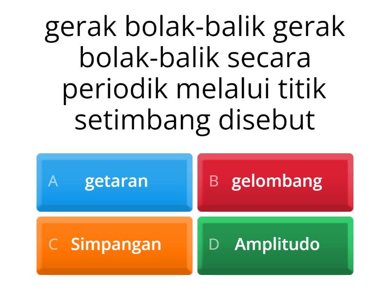 Kuis Ipa Tentang Getaran Dan Gelombang - Quiz