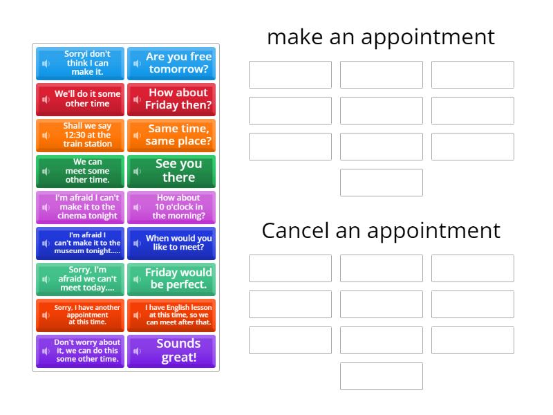 Appointment spotlight 6 - Group sort