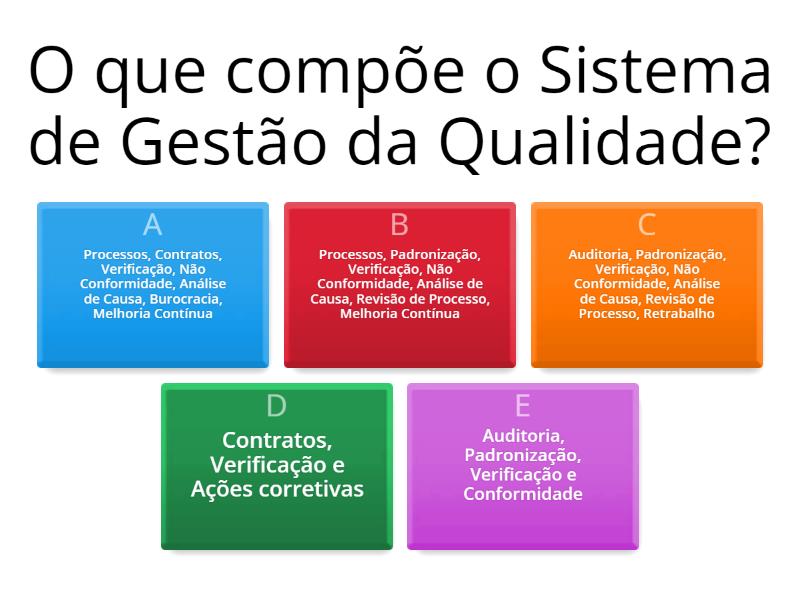 Quiz - Semana Da Qualidade Gmill 2023 - Questionário