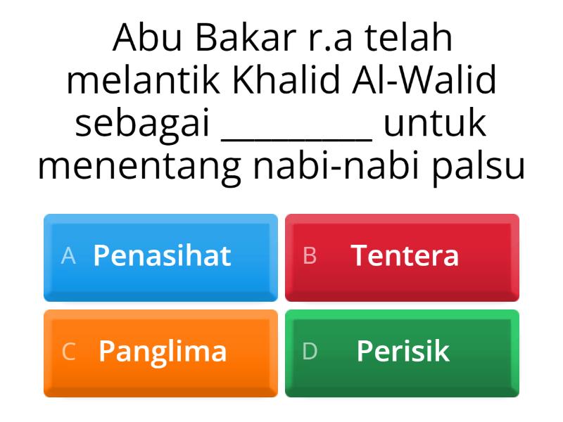 Tokoh Sahabat Quiz