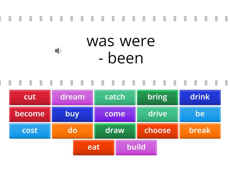 Gg3 Irregular Verbs 2 - Find The Match