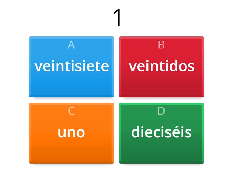 Los Numeros Del 1 Al 30 - Quiz