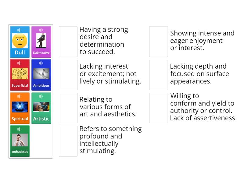 Lexical Practice - Match up