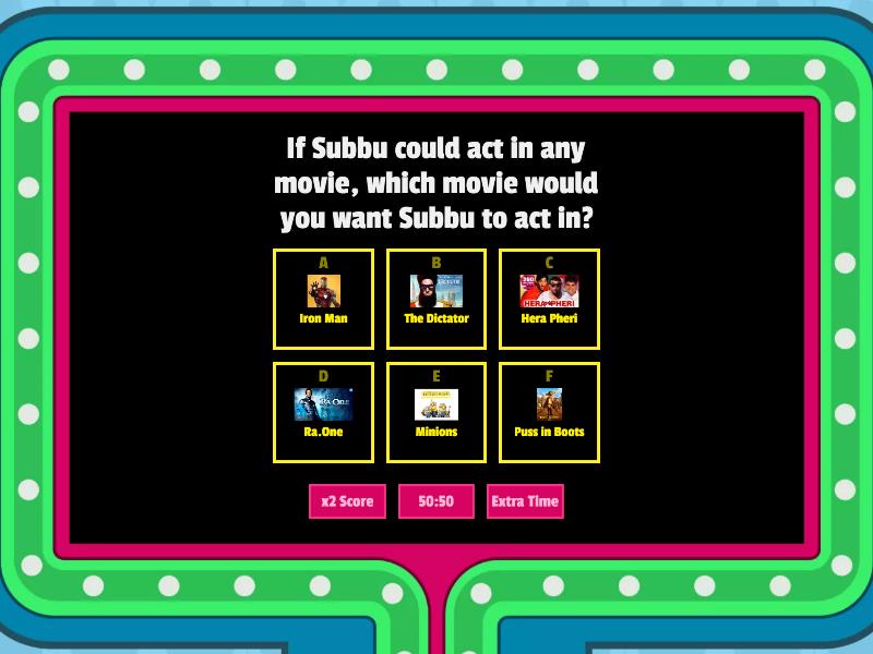 KBC - Subbu - Gameshow quiz
