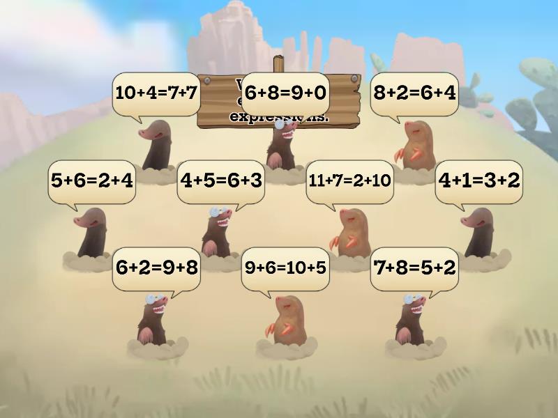 Equivalent Expressions - Whack-a-mole