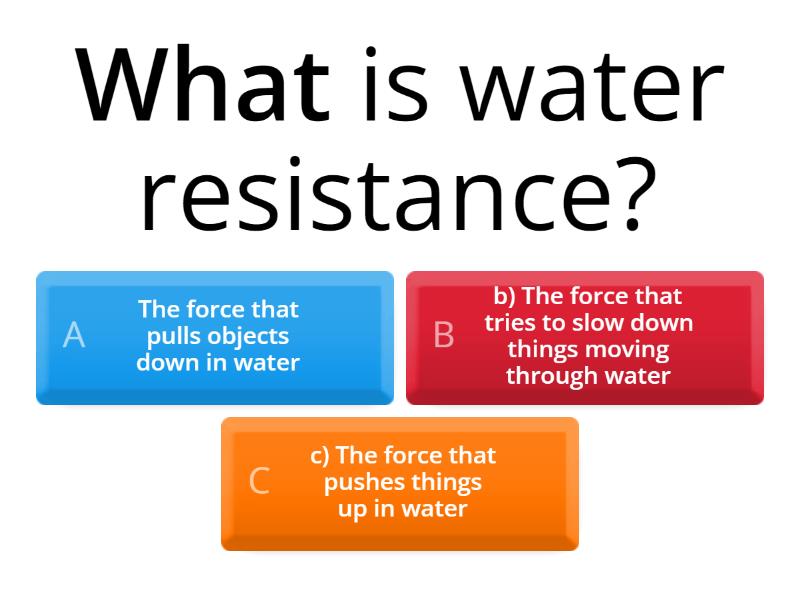 Water resistance knowledge check! Quiz