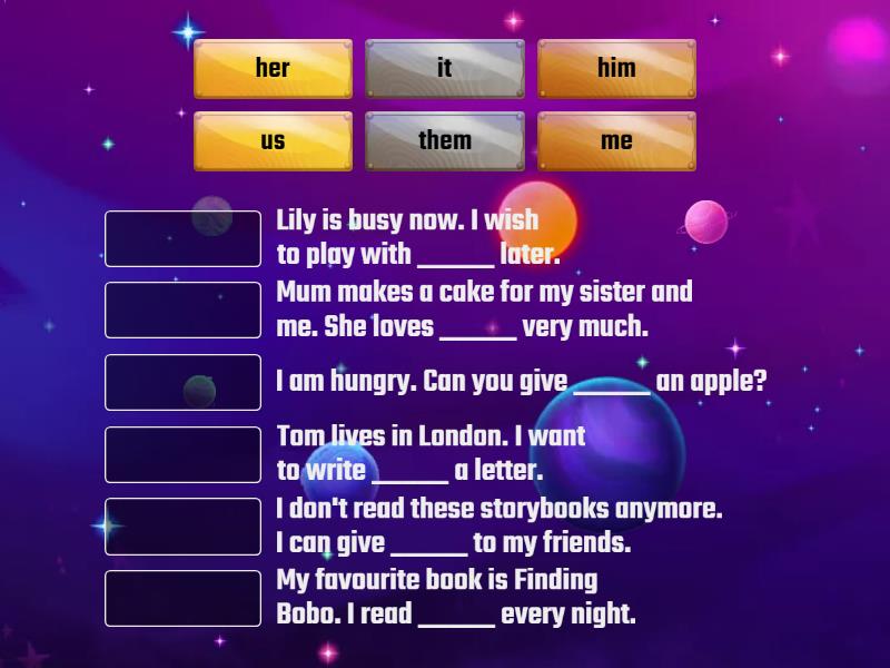 Object Pronouns - Match up
