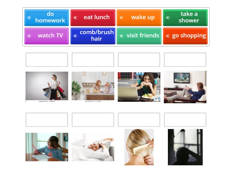 Daily routines - Match up