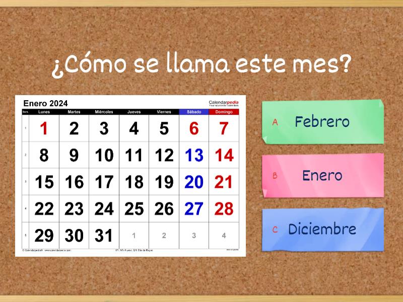 Calendario Quiz