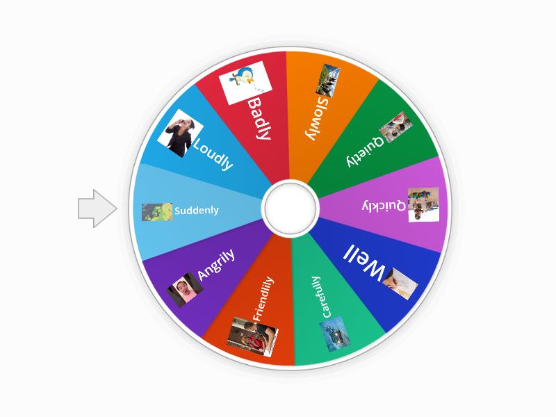 Adverbs Random Wheel 4346