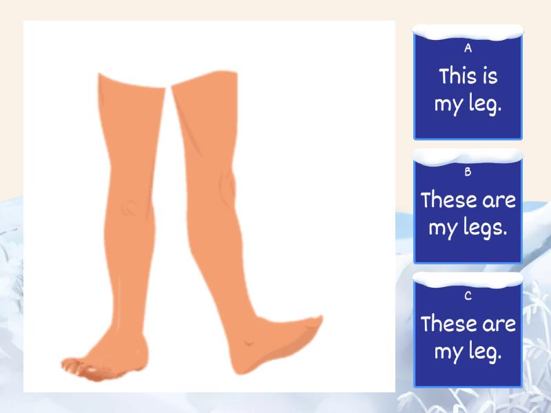 This is or These are ... Body parts - Quiz