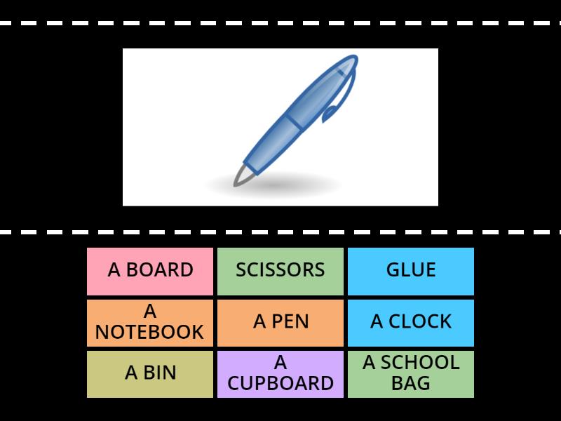 CLASSROOM OBJECTS - Find the match