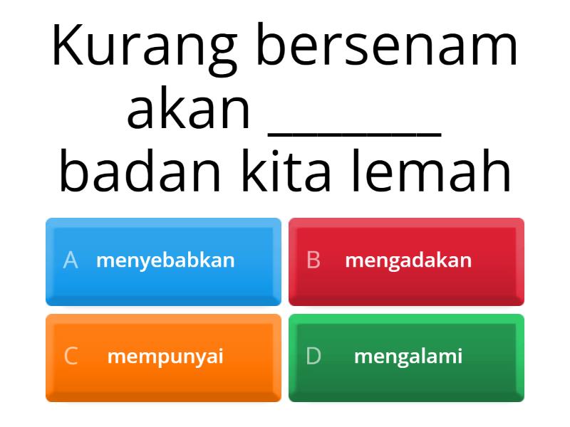 Latihan Kata Kerja - Quiz