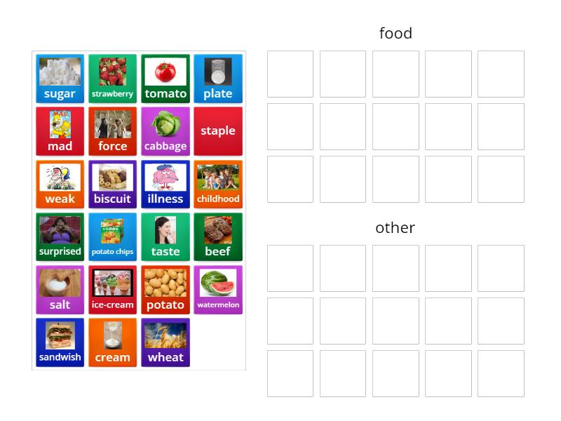 wordwall - Group sort