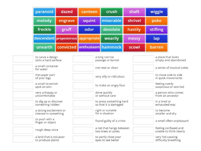 Holes WS 13 Match up