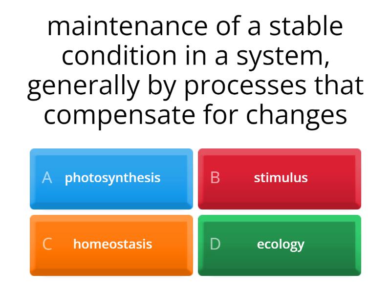 Ecology Vocabulary - Quiz