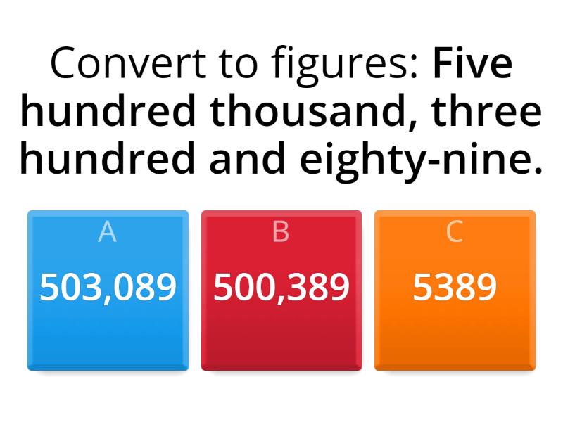 Number Concept 1 - Quiz