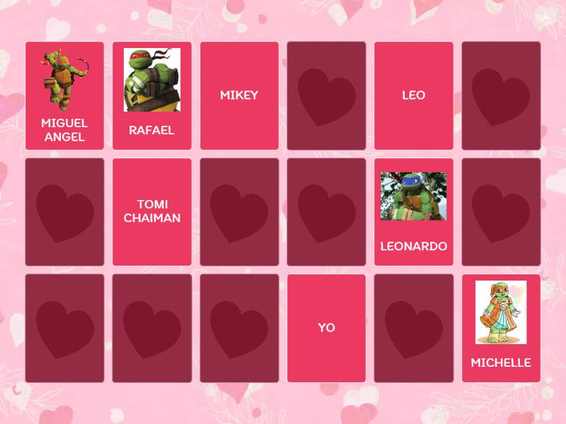 LAS TORTUGAS NINJA - Matching pairs