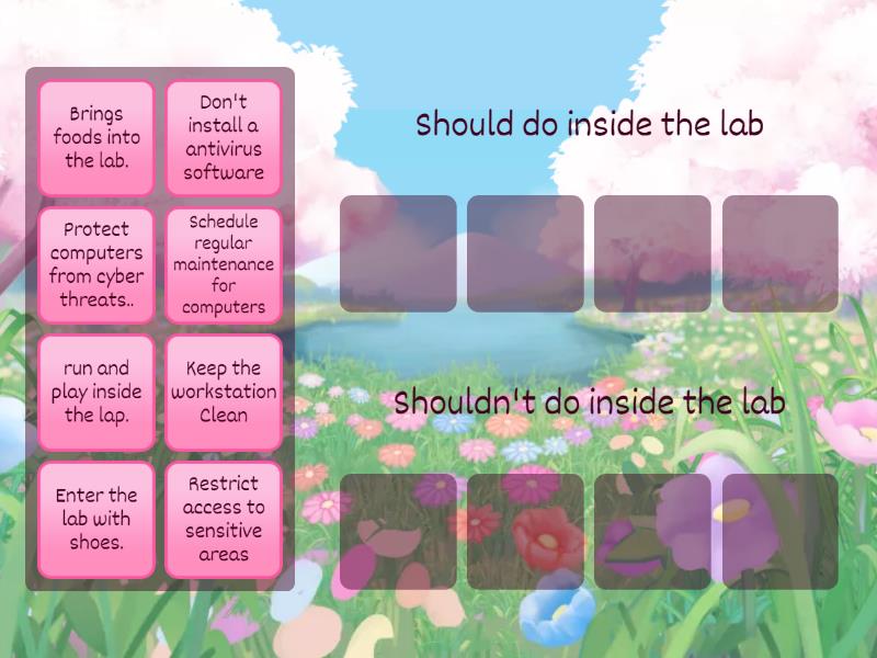 Good Practices for a computer lab - Group sort