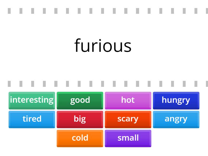 extreme adjectives - Find the match