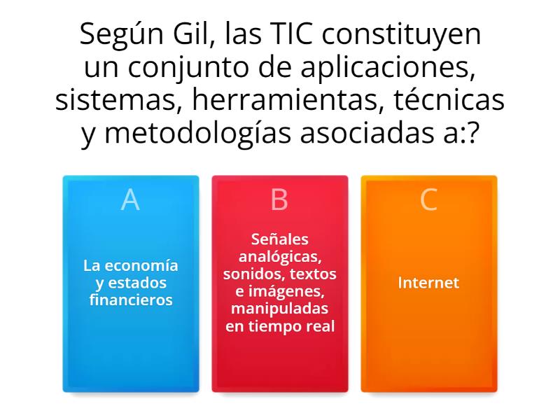 CUESTIONARIOS DE LAS TIC - Quiz