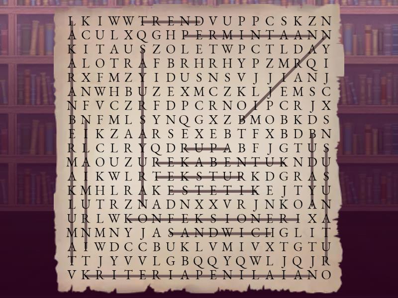 REKA BENTUK MAKANAN TAHUN 4 - Wordsearch