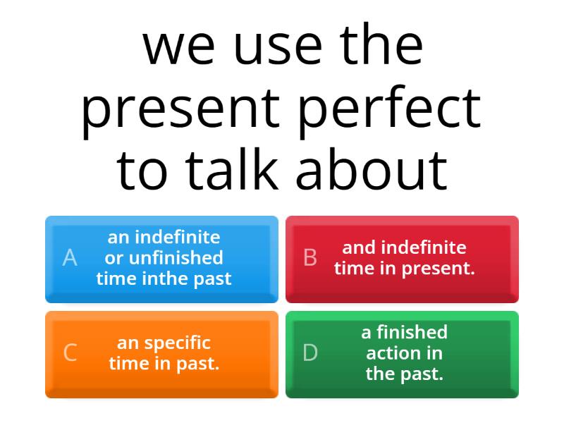 Present perfect - Quiz