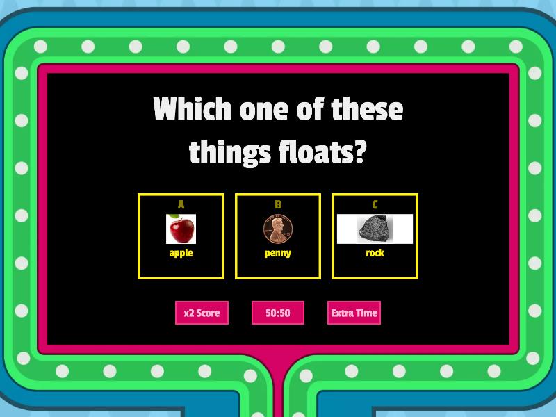 Does it Sink or Float? - Gameshow quiz