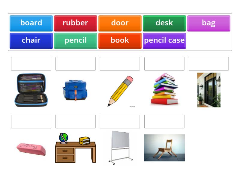 Grade 1School objects - Match up