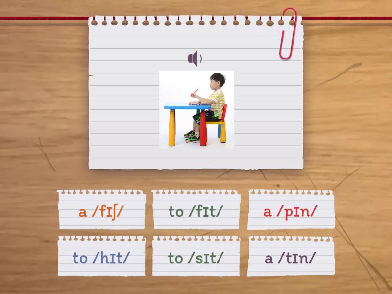 A1. Single-Syllable Words by Vowel Sounds: /ɪ/ as in 