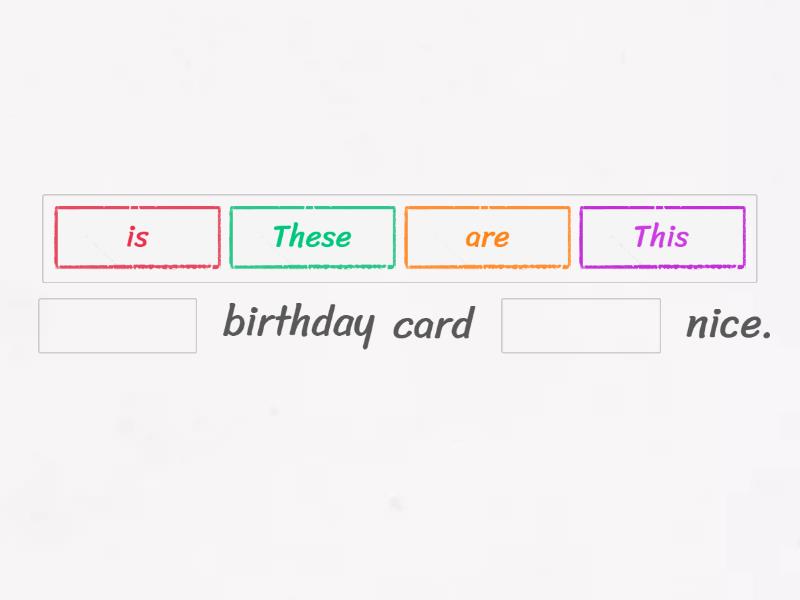 Starter this/that/these/those - Complete the sentence