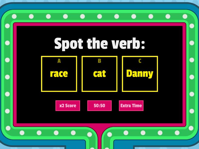 SPOT THE VERB - Gameshow quiz