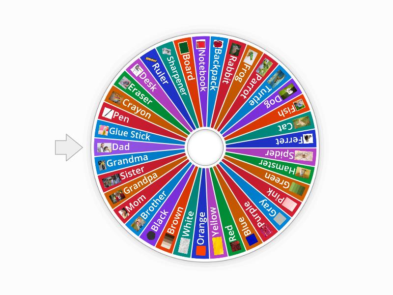 Spelling bee - Spin the wheel