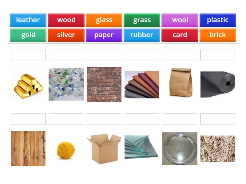 Materials - Match up