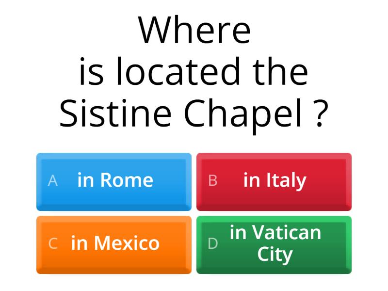 The sistine chapel z quiz
