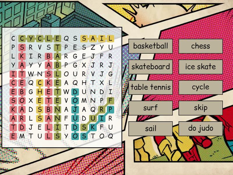 3a friends activity - Wordsearch