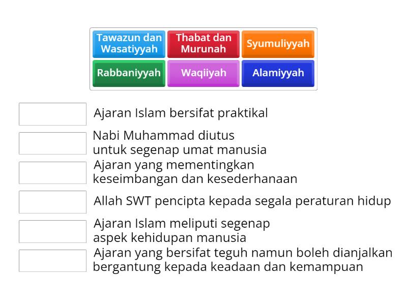 Ciri Ciri Kesempurnaan Islam Match Up 0558