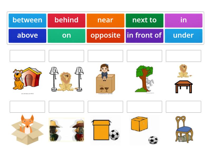 Prepositions of place - Match up