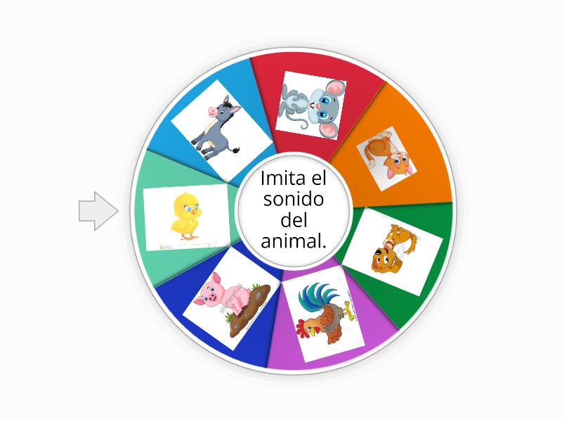 Sonido de los animales - Spin the wheel