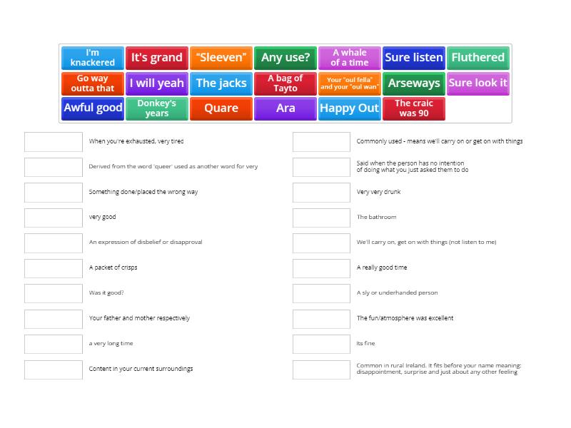 match-the-irish-phrases-with-their-meanings-match-up