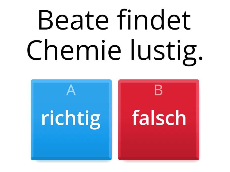 Richtig Oder Falsch ? - Quiz