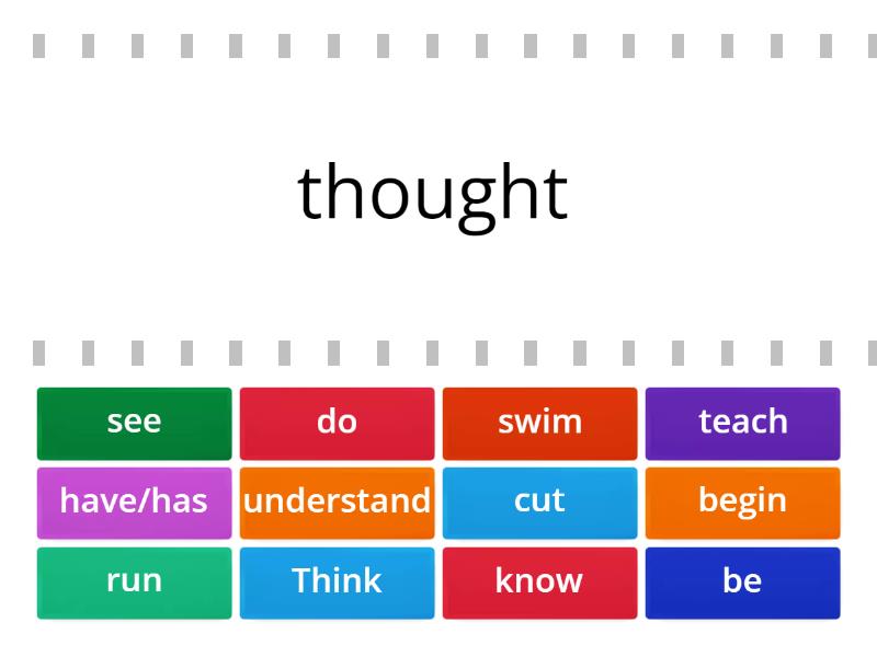 Irregular Verbs - Find the match