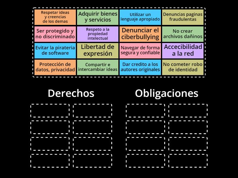 Derechos Y Obligaciones De La Ciudadania Digital Group Sort