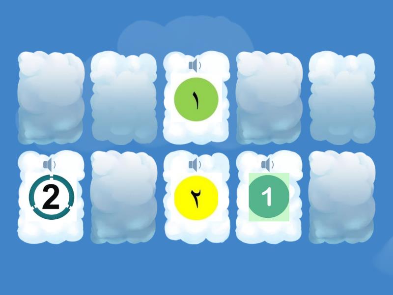 Bermain mengenal angka arab - Memory