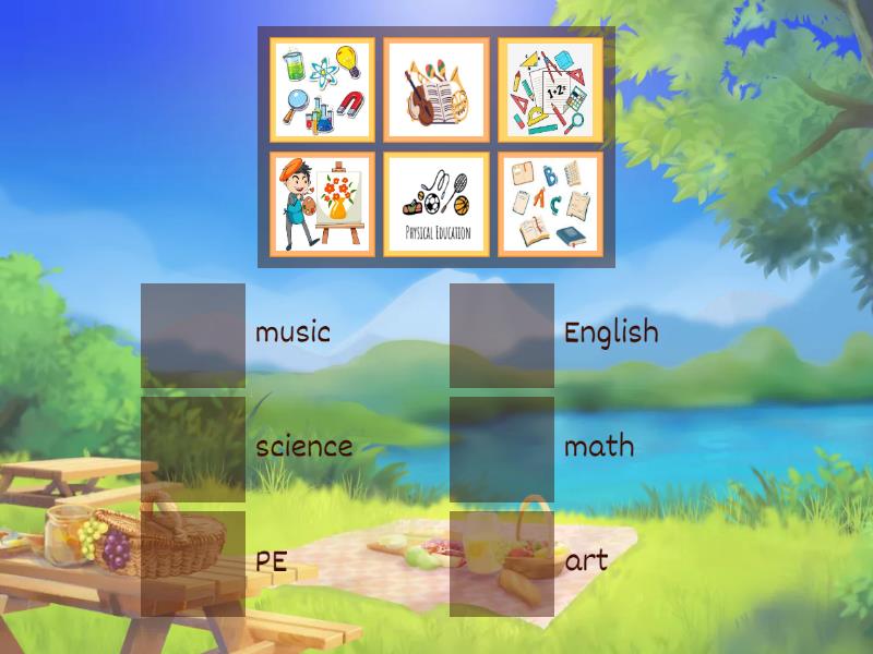 school subject - Match up