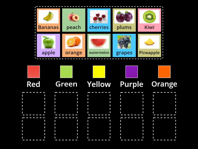 Fruits - Group sort