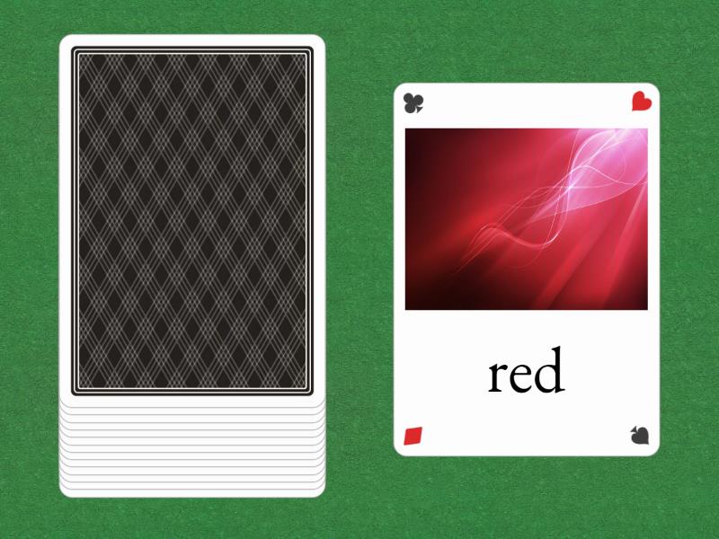 Colours - Speaking cards