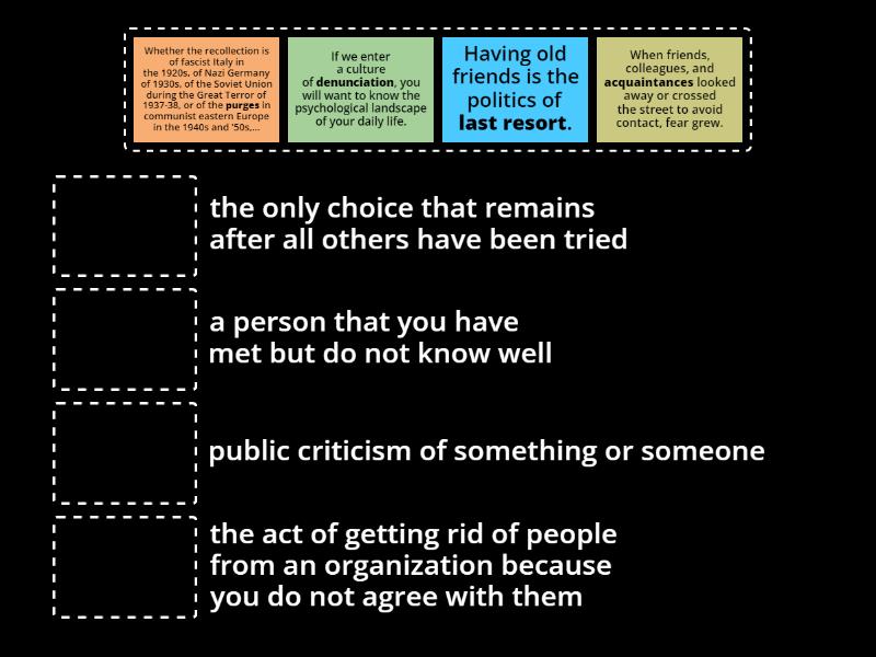 Chapter 12 - Task 1 (Match the words in bold with their meanings) - Une ...