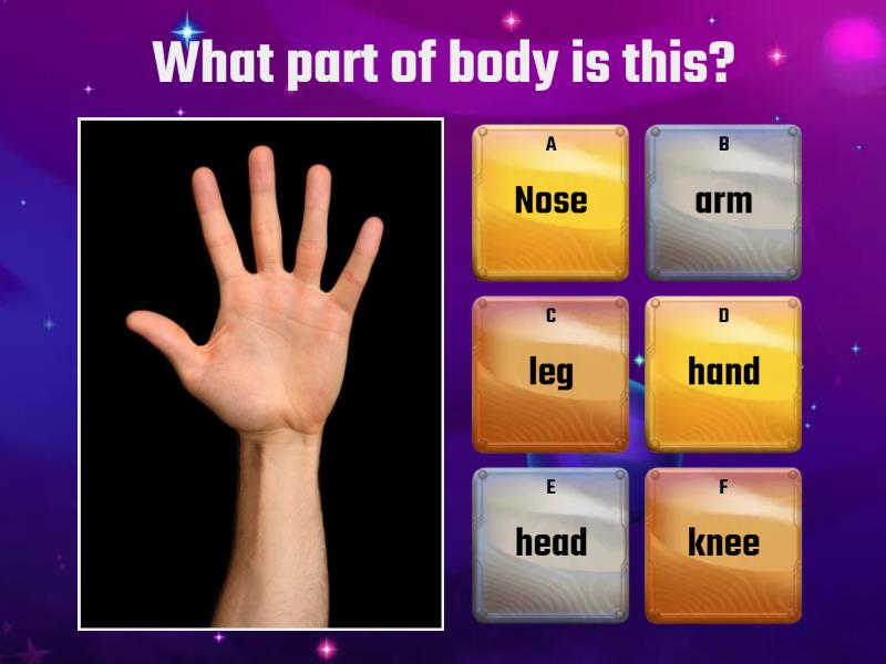 Body parts - Quiz