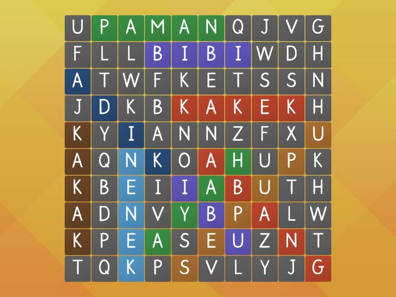 Silsilah Keluarga - Wordsearch